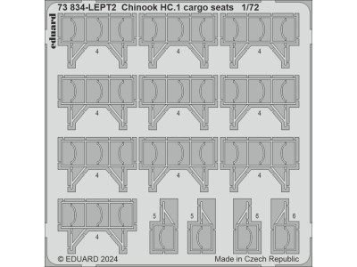 Chinook HC.1 cargo seats  AIRFIX 