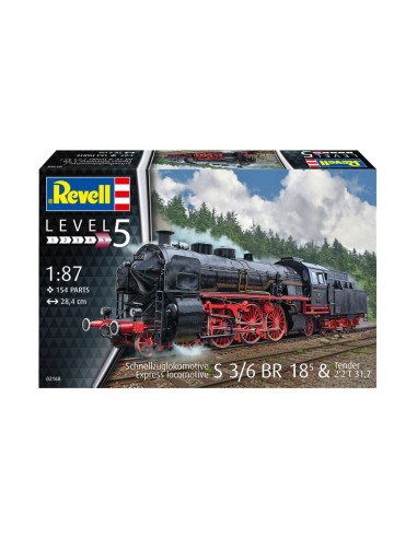 Schnellzuglokomotive S3/6 BR18(5) mit Tender 2‘2’T 