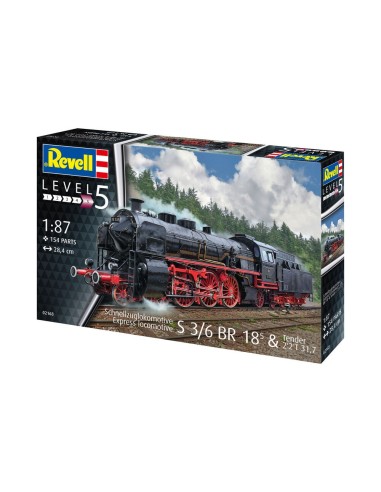 Schnellzuglokomotive S3/6 BR18(5) mit Tender 2‘2’T 