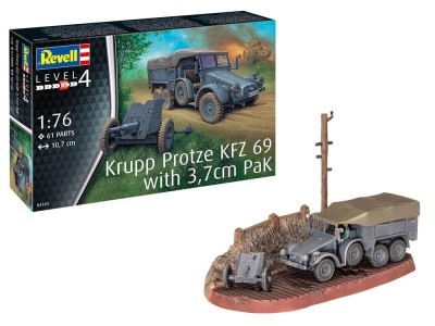 Krupp Protze KFZ 69 with 3,7cm Pak 