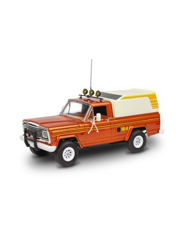 Jeep J-10 pickup with camper 
