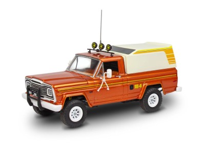 Jeep J-10 pickup with camper 
