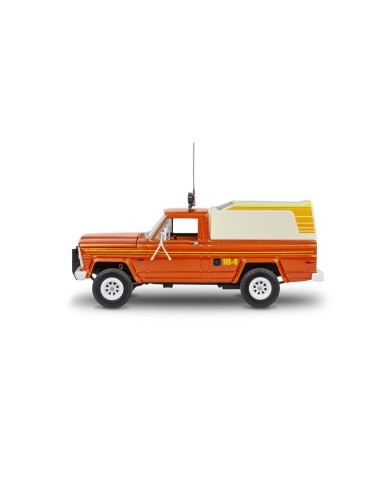 Jeep J-10 pickup with camper 