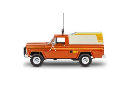 Jeep J-10 pickup with camper 