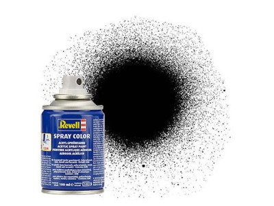 Spray schwarz, seidenmatt 
