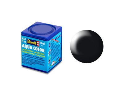 Aqua schwarz, seidenmatt 