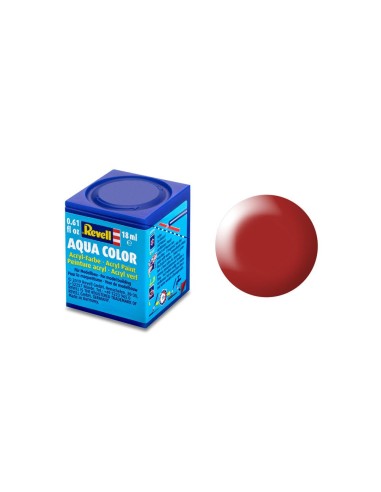 Aqua feuerrot,seidenmatt 