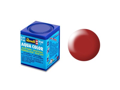 Aqua feuerrot,seidenmatt 