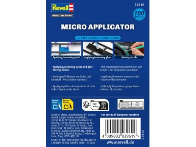 Micro Applicator / 100pcs / 2,5mm / 2,0mm / 1,5mm 