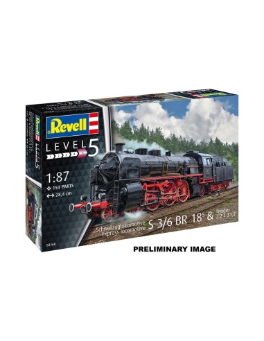 Model Set Schnellzuglokomotive S3/6 BR18mit Tender 
