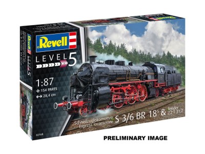 Model Set Schnellzuglokomotive S3/6 BR18mit Tender 
