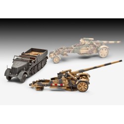 Model Set Sd.Kfz.9 Famo 21cm Mörser 18 or 17cm K 