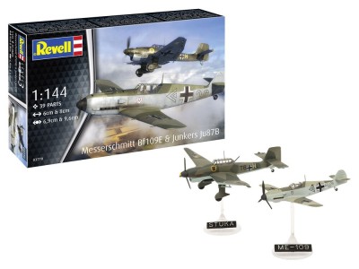 Model Set Messerschmitt Bf109E & Ju87B Stuka 