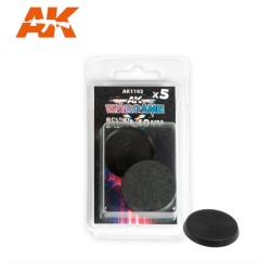 PLASTIC WARGAME BASES. ROUND BASE 40mm