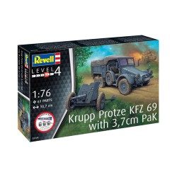 Starter Kit Krupp Protze KFZ 69 with 3,7cm Pak 