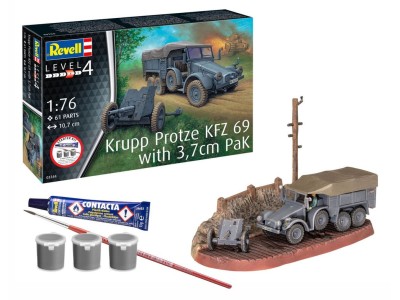 Starter Kit Krupp Protze KFZ 69 with 3,7cm Pak 