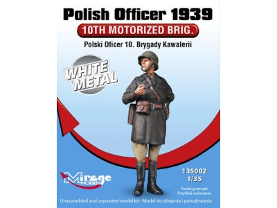 Polish Officer 1939'10th Motorised Brig. White Metal 