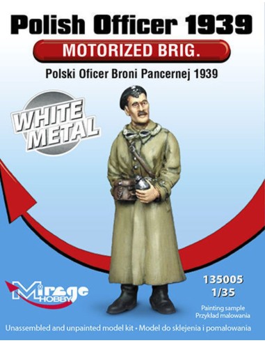 Polish Officer1939 Motorised Brig.WhiteM White Metal 
