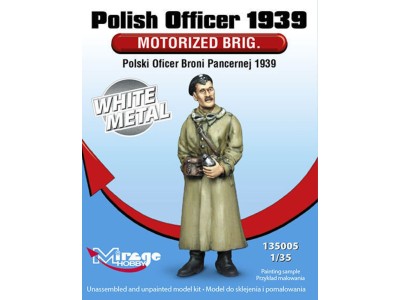 Polish Officer1939 Motorised Brig.WhiteM White Metal 