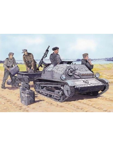 Tankette TKS/MG 15 mit Universal Transportanhänger 