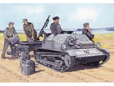 Tankette TKS/MG 15 mit Universal Transportanhänger 