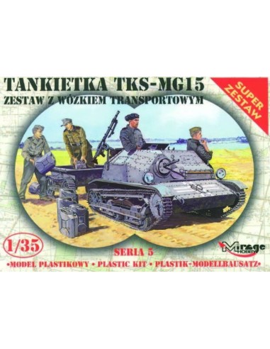 Tankette TKS/MG 15 mit Universal Transportanhänger 