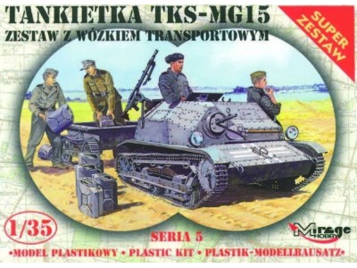 Tankette TKS/MG 15 mit Universal Transportanhänger 