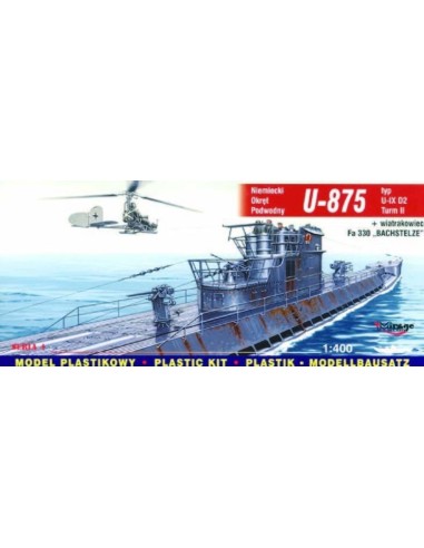 Deutsches U-Boot U 875 Typ IX D2 Turm II und FA 330 Bachstelze 