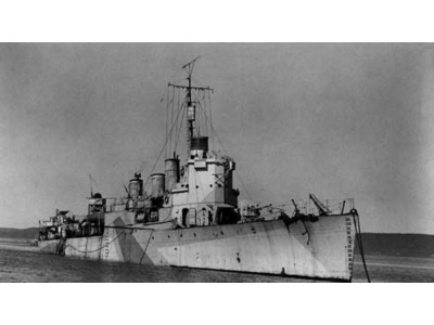 HMS 'St Albans' Allied destroyer 