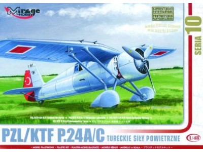 PZL/TFK P.24 C Türkische Luftwaffe mit Resin- und Fotoätzteilen 