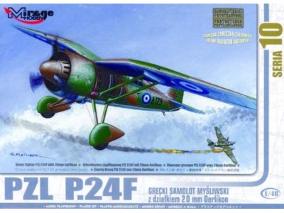 PZL P.24 F der griechischen Luftwaffe mit Resin- und Fotoätzteilen 