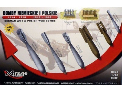 German WWI & Polish WWII Bombs Max Set 