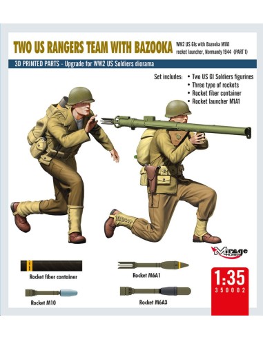 TWO US RANGERS TEAM WITH BAZOOKA 
