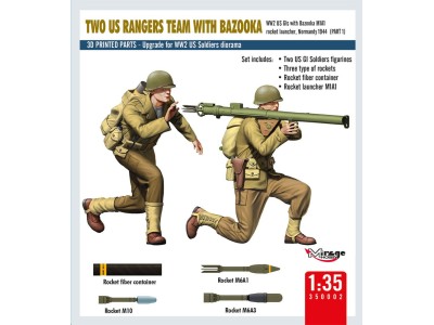 TWO US RANGERS TEAM WITH BAZOOKA 