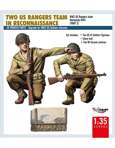 TWO US RANGERS TEAM IN RECONNAISSANCE 