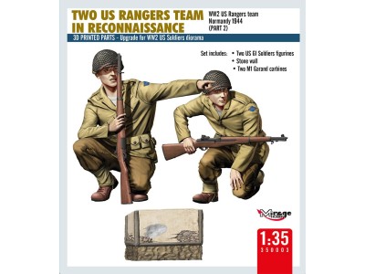 TWO US RANGERS TEAM IN RECONNAISSANCE 