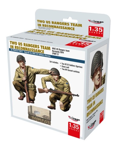 TWO US RANGERS TEAM IN RECONNAISSANCE 
