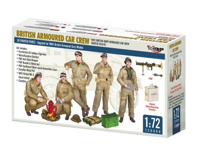 WW2 BRITISH ARMY ARMOURED CAR CREW, WINTER 1944/45 