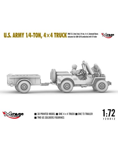 U.S. ARMY 1?4?TON, 4×4 TRUCK 