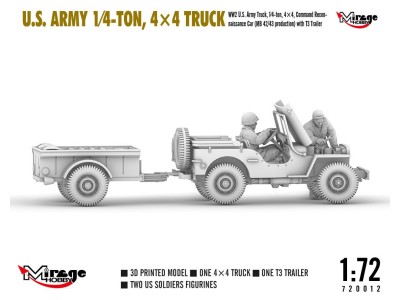 U.S. ARMY 1?4?TON, 4×4 TRUCK 