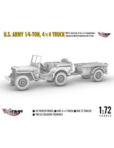 U.S. ARMY 1?4?TON, 4×4 TRUCK 