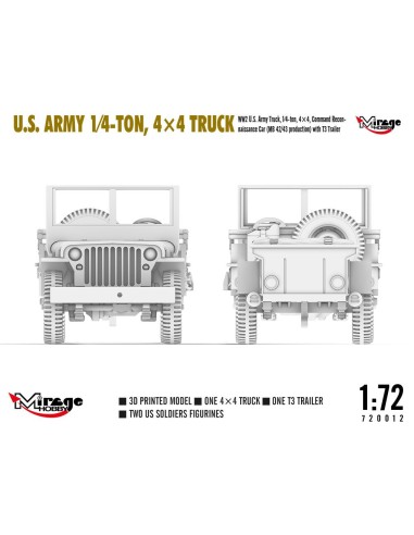 U.S. ARMY 1?4?TON, 4×4 TRUCK 