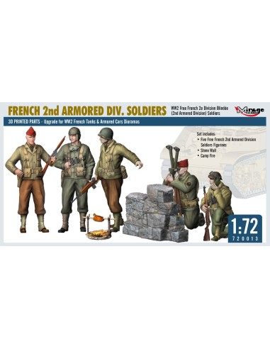 FRENCH 2nd ARMORED DIV. SOLDIERS 