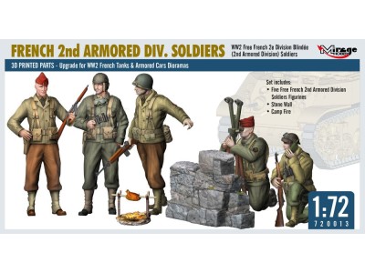 FRENCH 2nd ARMORED DIV. SOLDIERS 