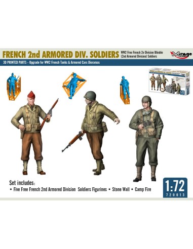 FRENCH 2nd ARMORED DIV. SOLDIERS 