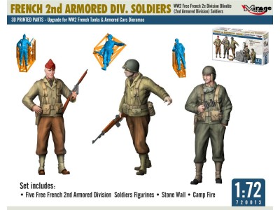 FRENCH 2nd ARMORED DIV. SOLDIERS 