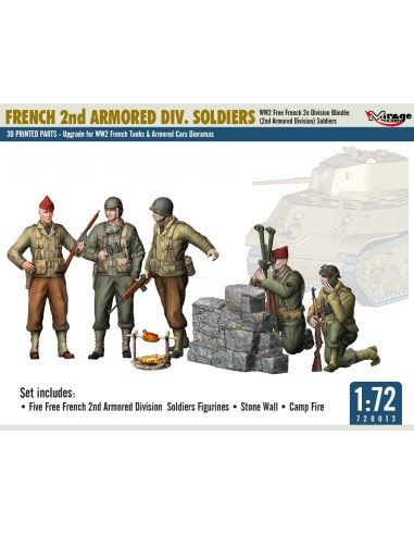 FRENCH 2nd ARMORED DIV. SOLDIERS 