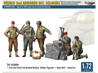FRENCH 2nd ARMORED DIV. SOLDIERS 