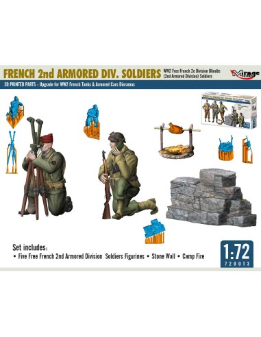 FRENCH 2nd ARMORED DIV. SOLDIERS 