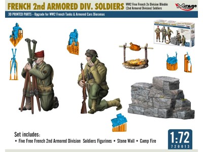 FRENCH 2nd ARMORED DIV. SOLDIERS 
